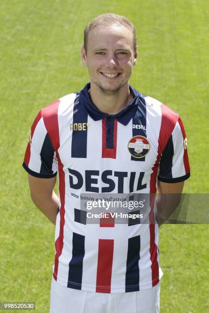 Elmo Lieftink during the team presentation of Willem II on July 13, 2018 at the Koning Willem II stadium in Tilburg, The Netherlands