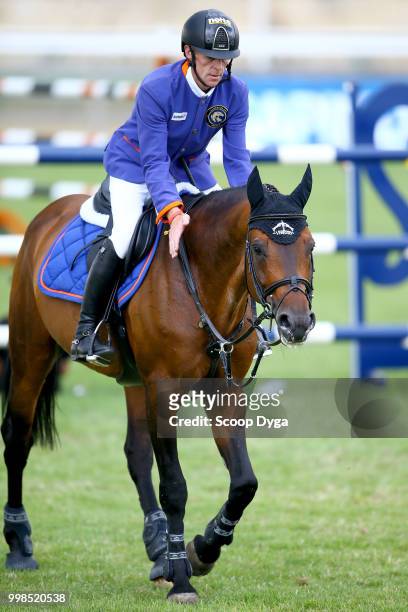 Ehning Marcus riding Comme Il Faut during the Prix Aire Cantilienne - Global Champions Tour on July 13, 2018 in Chantilly, France.