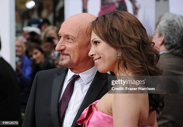 Sir Ben Kingsley and actress Daniela Lavender arrive at the premiere of Walt Disney Pictures' "Prince Of Persia: The Sands Of Time" held at...