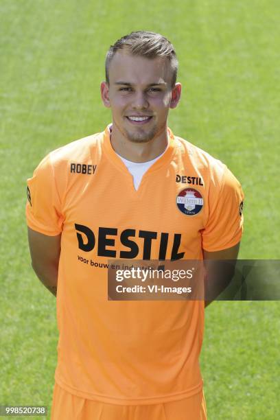 Timon Wellenreuther during the team presentation of Willem II on July 13, 2018 at the Koning Willem II stadium in Tilburg, The Netherlands