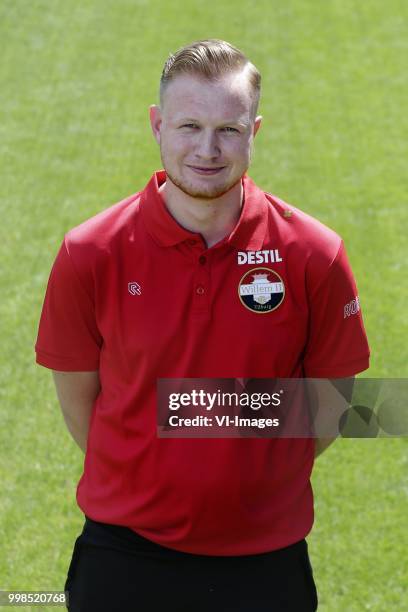 Tom Wagemaker during the team presentation of Willem II on July 13, 2018 at the Koning Willem II stadium in Tilburg, The Netherlands