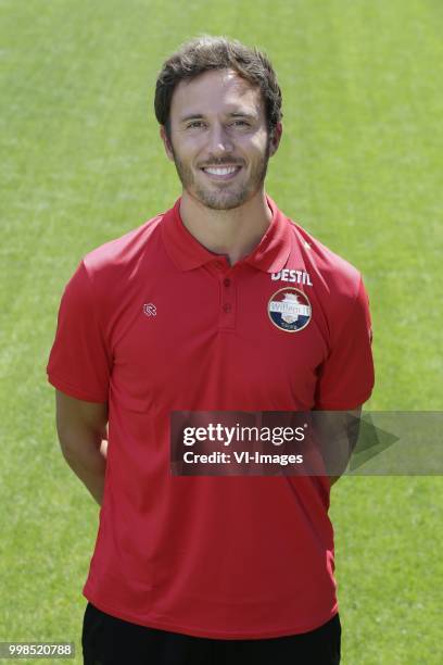 Gijs van der Bom during the team presentation of Willem II on July 13, 2018 at the Koning Willem II stadium in Tilburg, The Netherlands