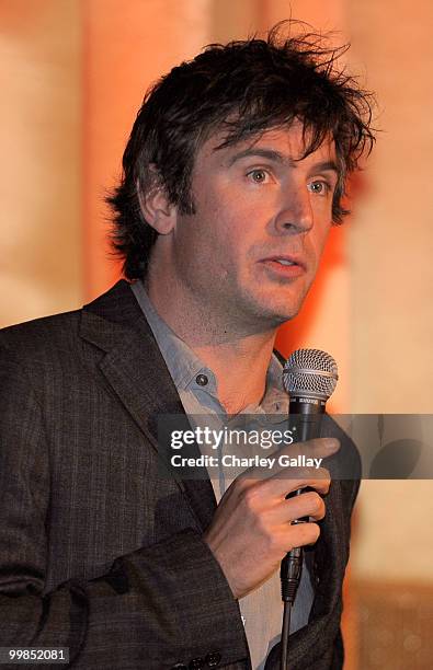 Actor Jack Davenport speaks onstage before the screening of "Pirates of the Caribbean: The Curse of the Black Pearl" during AFI & Walt Disney...