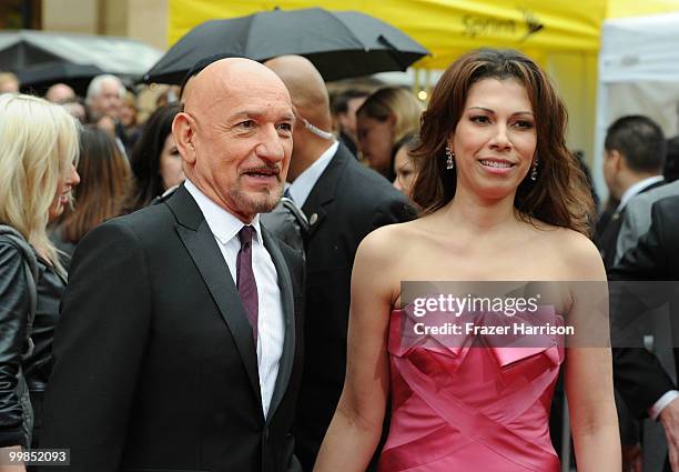 Sir Ben Kingsley and actress Daniela Lavender arrive at the premiere of Walt Disney Pictures' "Prince Of Persia: The Sands Of Time" held at...