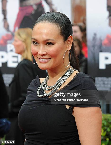 Actress Tia Carrere arrives at the premiere of Walt Disney Pictures' "Prince Of Persia: The Sands Of Time" held at Grauman''s Chinese Theatre on May...