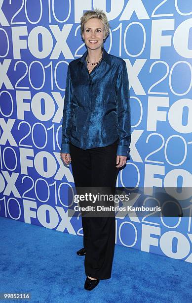 Actress Jane Lynch attends the 2010 FOX Upfront after party at Wollman Rink, Central Park on May 17, 2010 in New York City.