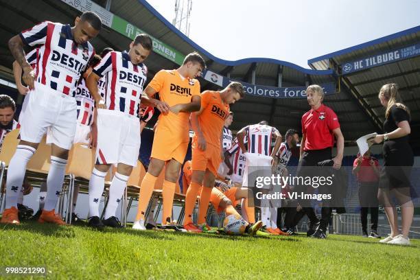 During the team presentation of Willem II on July 13, 2018 at the Koning Willem II stadium in Tilburg, The Netherlands