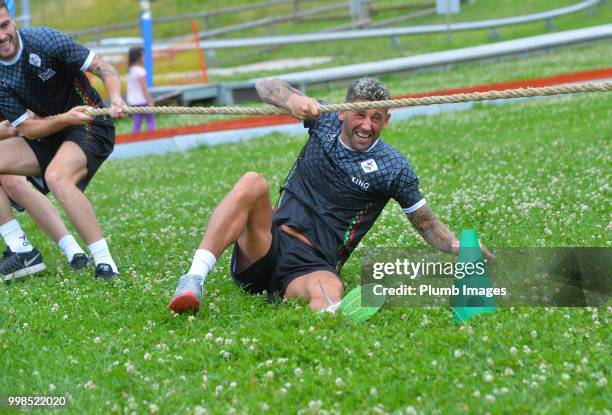 Esteban Casagolda during team bonding activities during the OHL Leuven training session on July 09, 2018 in Maribor, Slovenia