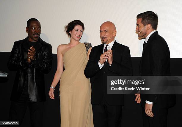 Actors Eddie Murphy, Gemma Arterton, Sir Ben Kingsley, and Jake Gyllenhaal arrive at the premiere of Walt Disney Pictures' "Prince Of Persia: The...