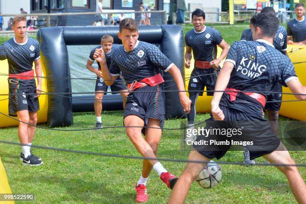 Jenthe Mertens during team bonding activities during the OHL Leuven training session on July 09, 2018 in Maribor, Slovenia