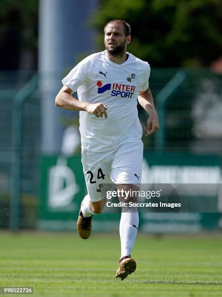 Mathieu Bodmer of Amiens SC during the Club Friendly match between Amiens SC v UNFP FC at the Centre Sportif Du Touquet on July 13, 2018 in Le...