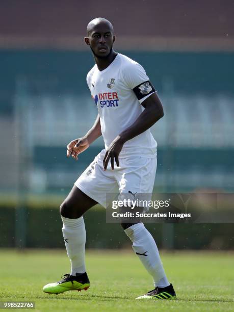 Prince Gouano of Amiens SC during the Club Friendly match between Amiens SC v UNFP FC at the Centre Sportif Du Touquet on July 13, 2018 in Le Touquet...