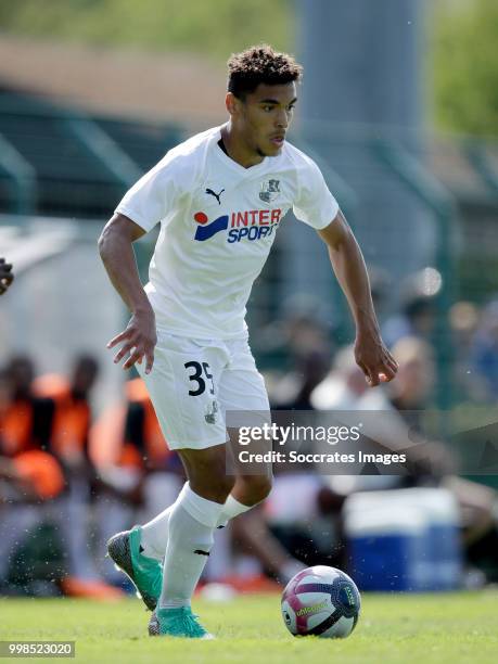 Valentin Gendrey of Amiens SC during the Club Friendly match between Amiens SC v UNFP FC at the Centre Sportif Du Touquet on July 13, 2018 in Le...