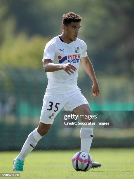 Valentin Gendrey of Amiens SC during the Club Friendly match between Amiens SC v UNFP FC at the Centre Sportif Du Touquet on July 13, 2018 in Le...