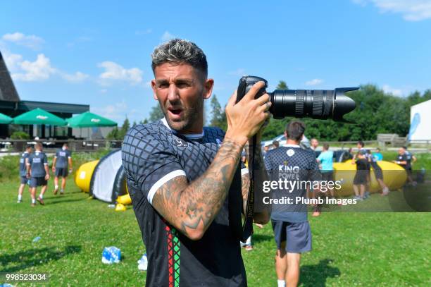 Esteban Casagolda during team bonding activities during the OHL Leuven training session on July 09, 2018 in Maribor, Slovenia