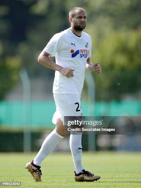 Mathieu Bodmer of Amiens SC during the Club Friendly match between Amiens SC v UNFP FC at the Centre Sportif Du Touquet on July 13, 2018 in Le...