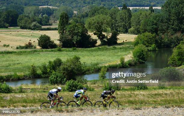 Fabien Grellier of France and Team Direct Energie / Marco Minnaard of The Netherlands and Team Wanty Groupe Gobert / Michael Matthews of Australia...