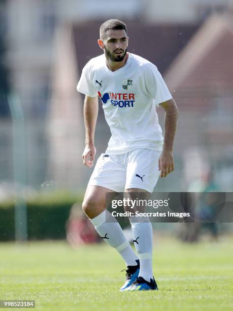 Thomas Monconduit of Amiens SC during the Club Friendly match between Amiens SC v UNFP FC at the Centre Sportif Du Touquet on July 13, 2018 in Le...