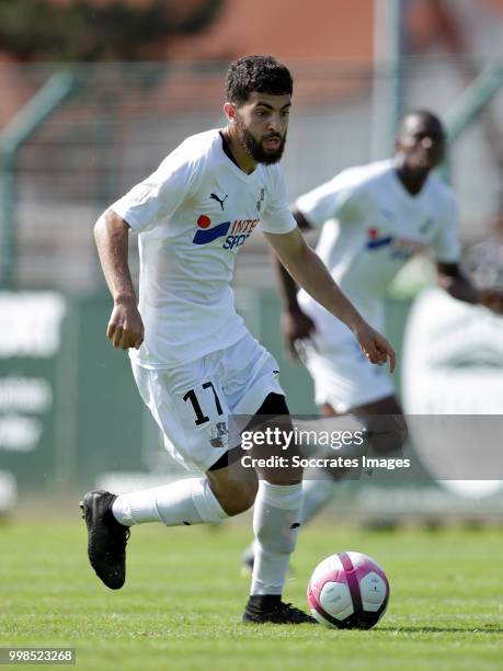 Madih Talal of Amiens SC during the Club Friendly match between Amiens SC v UNFP FC at the Centre Sportif Du Touquet on July 13, 2018 in Le Touquet...