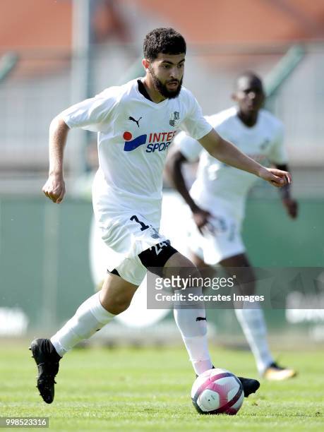 Madih Talal of Amiens SC during the Club Friendly match between Amiens SC v UNFP FC at the Centre Sportif Du Touquet on July 13, 2018 in Le Touquet...