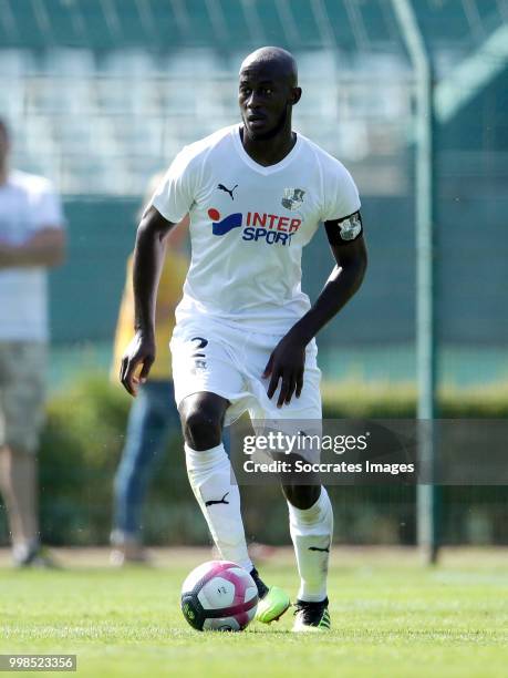 Prince Gouano of Amiens SC during the Club Friendly match between Amiens SC v UNFP FC at the Centre Sportif Du Touquet on July 13, 2018 in Le Touquet...