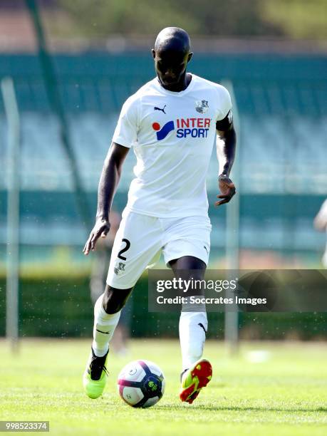 Prince Gouano of Amiens SC during the Club Friendly match between Amiens SC v UNFP FC at the Centre Sportif Du Touquet on July 13, 2018 in Le Touquet...