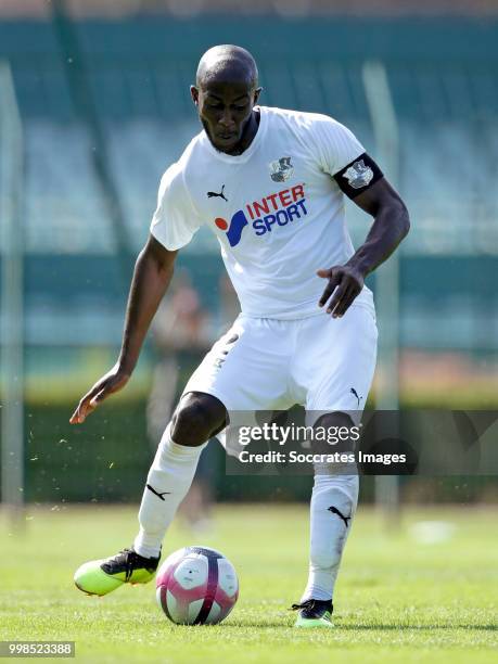 Prince Gouano of Amiens SC during the Club Friendly match between Amiens SC v UNFP FC at the Centre Sportif Du Touquet on July 13, 2018 in Le Touquet...