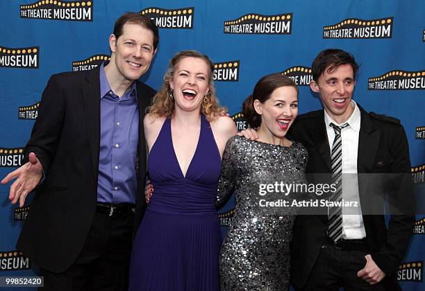 John Bolton, Jennifer Evans, Jessica Grove and Kevin Cahoon attend the Theatre Museum Awards at The Players Club on May 17, 2010 in New York City.