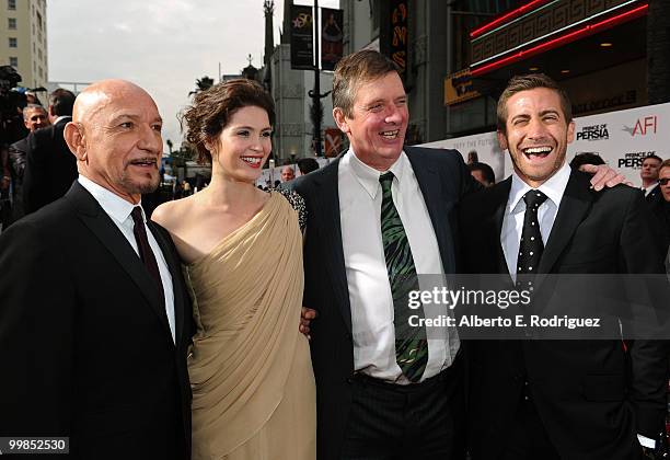 Sir Ben Kingsley, actress Gemma Arterton, director Mike Newell and actor Jake Gyllenhaal arrive at the "Prince of Persia: The Sands of Time" Los...