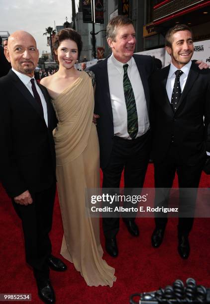 Sir Ben Kingsley, actress Gemma Arterton, director Mike Newell and actor Jake Gyllenhaal arrive at the "Prince of Persia: The Sands of Time" Los...