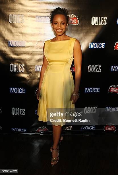 Actress Anika Noni Rose attends the 55th Annual OBIE awards at Webster Hall on May 17, 2010 in New York City.
