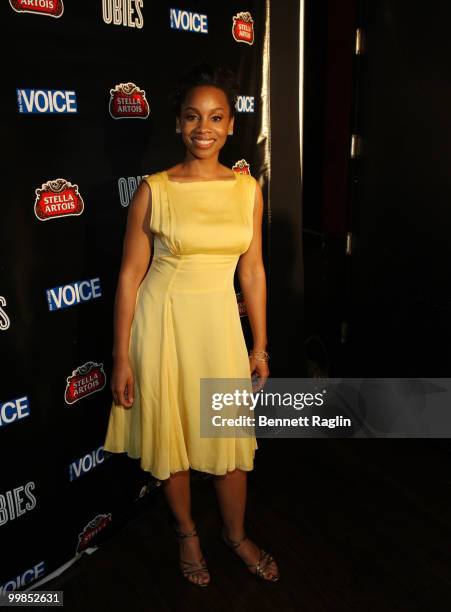 Actress Anika Noni Rose attends the 55th Annual OBIE awards at Webster Hall on May 17, 2010 in New York City.