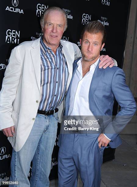 Actor James Caan and son actor Scott Caan arrive at the Los Angeles Premiere of "Mercy" held at The Egyptian Theatre on May 3, 2010 in Hollywood,...