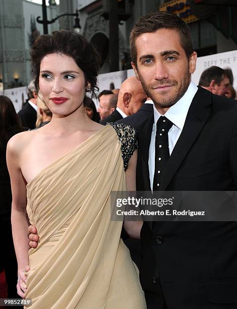 Actress Gemma Arterton and actor Jake Gyllenhaal arrive at the "Prince of Persia: The Sands of Time" Los Angeles premiere held at Grauman's Chinese...