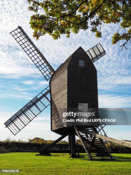 view of nutley windmill in the ashdown forest - ashdown forest summer stock pictures, royalty-free photos & images