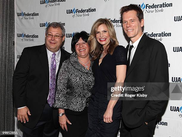 Event honoree, Turner Entertainment Networks President Steve Koonin, wife Eydie Koonin, actress Kyra Sedgwick and husband, actor Kevin Bacon attend...