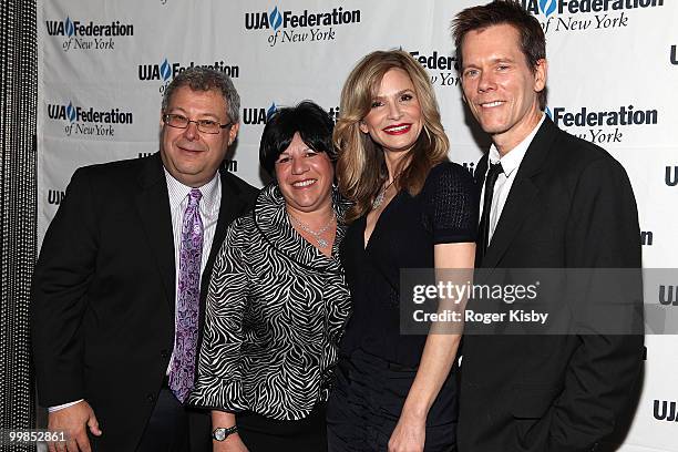 Event honoree, Turner Entertainment Networks President Steve Koonin, wife Eydie Koonin, actress Kyra Sedgwick and husband, actor Kevin Bacon attend...