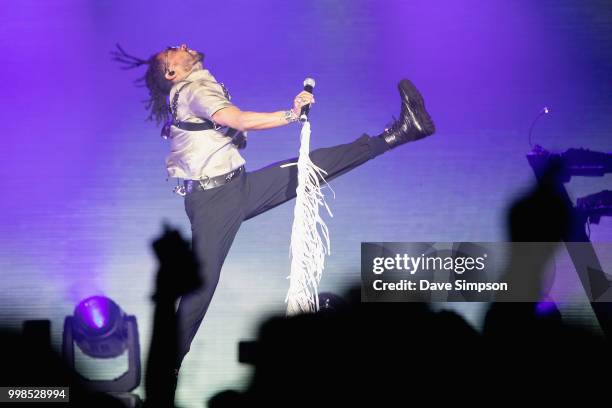 Miguel performs during his 'War & Leisure' tour at Logan Campbell Centre on July 14, 2018 in Auckland, New Zealand.