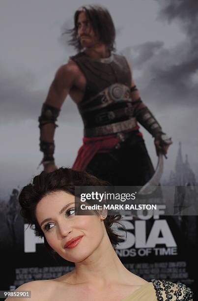 Actress Gemma Arterton poses on the red carpet as she arrives for the premiere of "Prince of Persia: The Sands of Time" at Grauman's Chinese Theater...