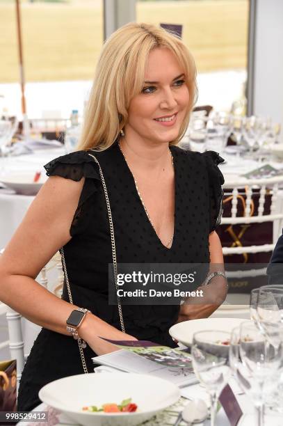 Emma Noble attends the Xerjoff Royal Charity Polo Cup 2018 on July 14, 2018 in Newbury, England.