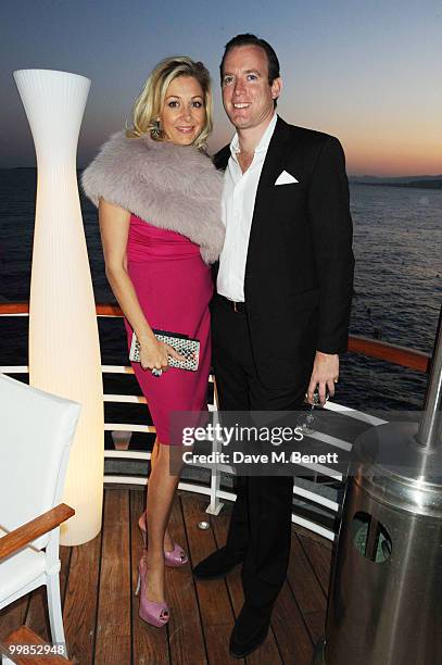 Nadja Swarovski and Rupert Adams attend Finch's Quarterly Cannes Dinner 2010 at the Hotel du Cap as part of the 63rd Cannes Film Festival on May 17,...