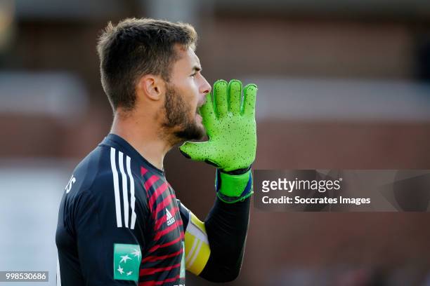 Thomas Didillon of Anderlecht during the Club Friendly match between Ajax v Anderlecht at the Olympisch Stadion on July 13, 2018 in Amsterdam...