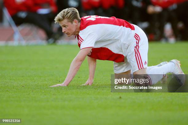 Frenkie de Jong of Ajax during the Club Friendly match between Ajax v Anderlecht at the Olympisch Stadion on July 13, 2018 in Amsterdam Netherlands