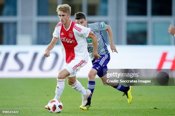 Dennis Johnsen of Ajax during the Club Friendly match between Ajax v Anderlecht at the Olympisch Stadion on July 13, 2018 in Amsterdam Netherlands