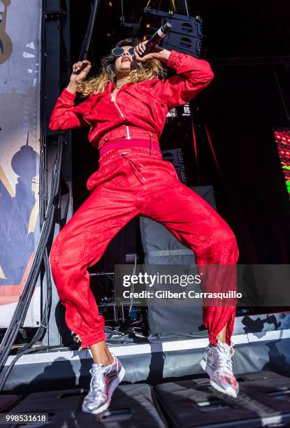 Rapper, singer-songwriter M.I.A. Performs during The Miseducation of Lauryn Hill 20th Anniversary Tour at Festival Pier at Penn's Landing on July 13,...