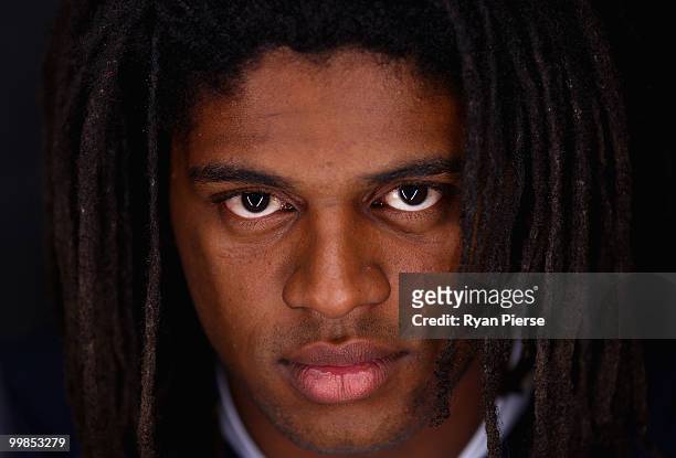 Jamal Idris of the NSW Blues poses during the NSW Blues Media Call and team photo session at ANZ Stadium on May 18, 2010 in Sydney, Australia.