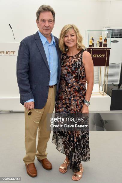 Michael Brandon and Glynis Barber attend the Xerjoff Royal Charity Polo Cup 2018 on July 14, 2018 in Newbury, England.