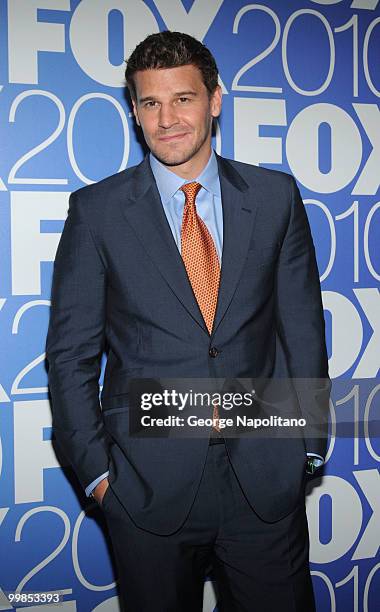 David Boreanaz attends the 2010 FOX UpFront after party at Wollman Rink, Central Park on May 17, 2010 in New York City.