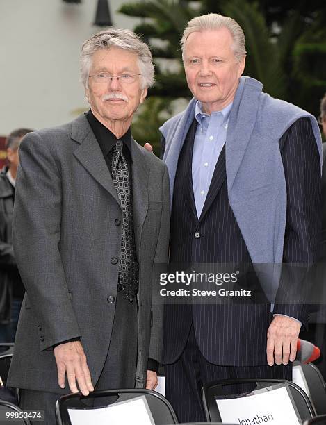 Tom Skerritt and Jon Voight attends the Jerry Bruckheimer Hand And Footprint Ceremony at Grauman's Chinese Theatre on May 17, 2010 in Hollywood,...