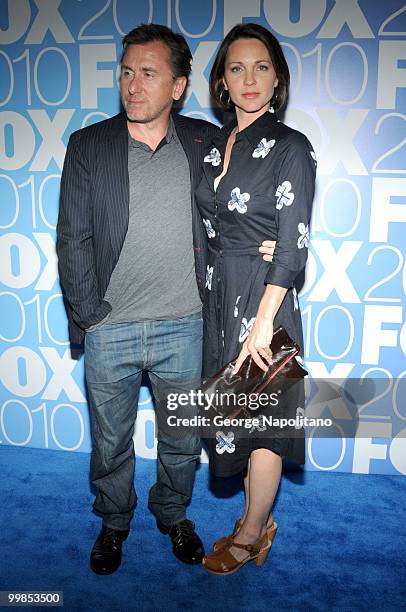 Tim Roth and Kelli Williams attend the 2010 FOX UpFront after party at Wollman Rink, Central Park on May 17, 2010 in New York City.